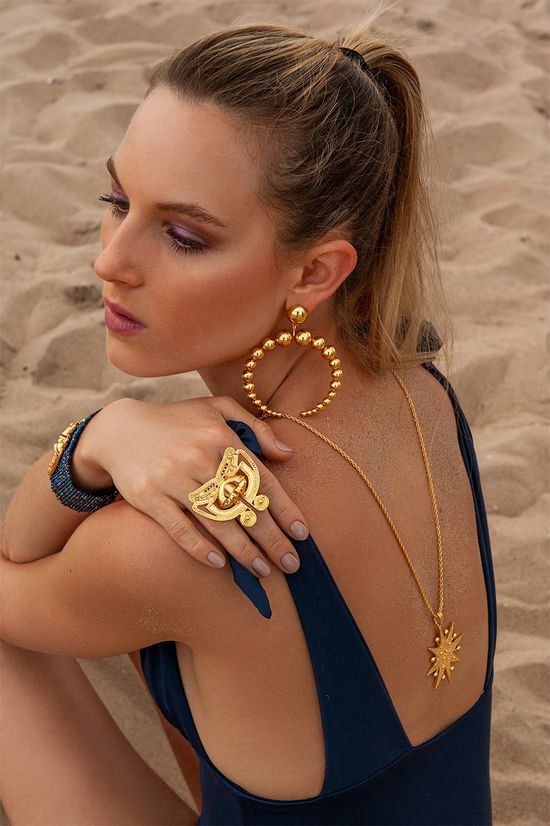 Tayrona Ring Flor Amazona Colombia