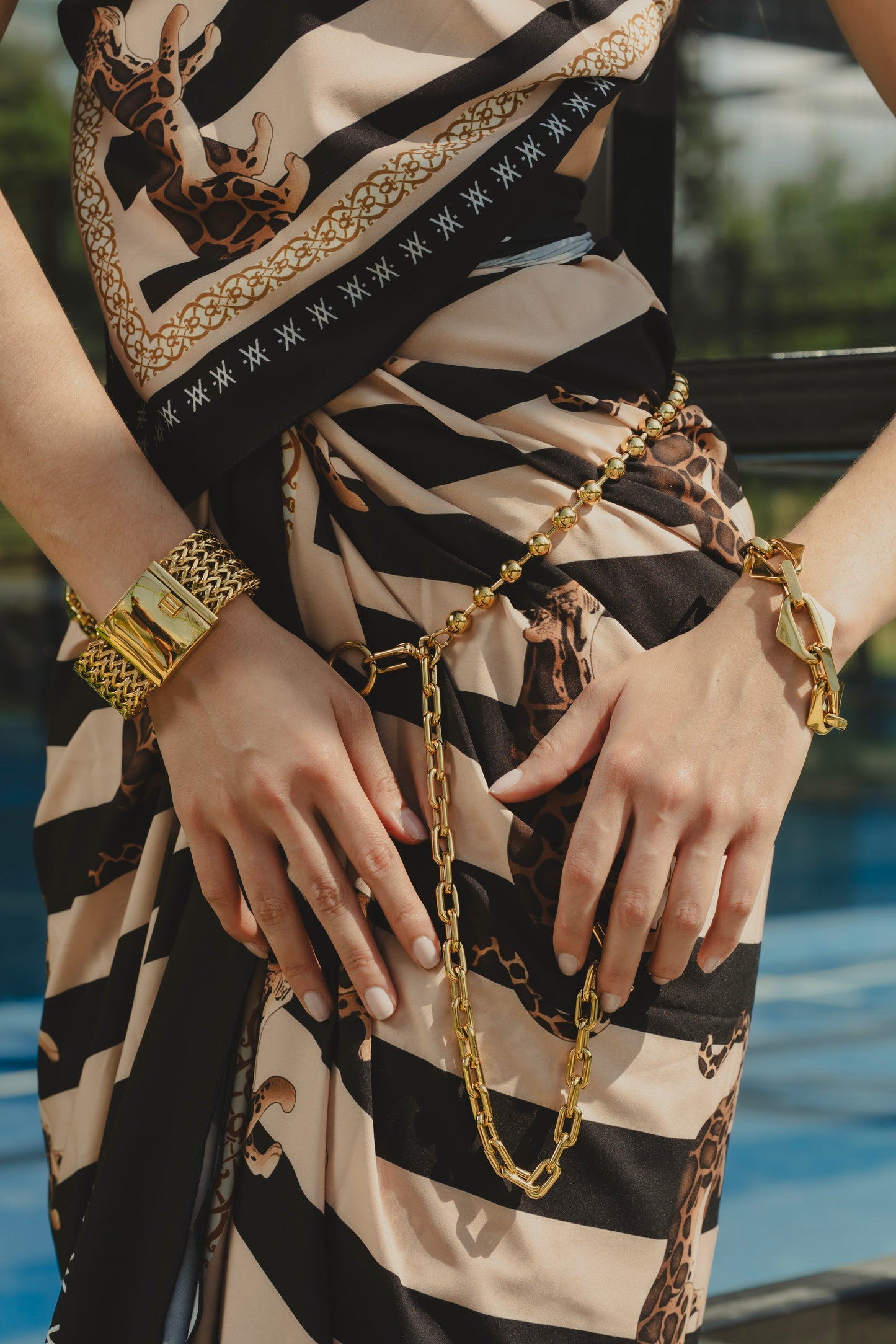 MAXI CHAIN BELT NECKLACE