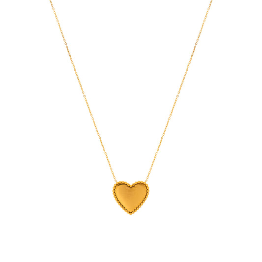 Maxi Heart Necklace Flor Amazona Colombia