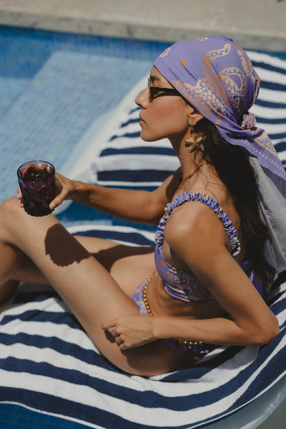 BIKINI ENTORCHADO JAGUAR LAVANDA Flor Amazona Colombia