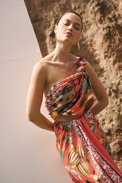 Cacao Exótico Beach Wrap Flor Amazona Colombia