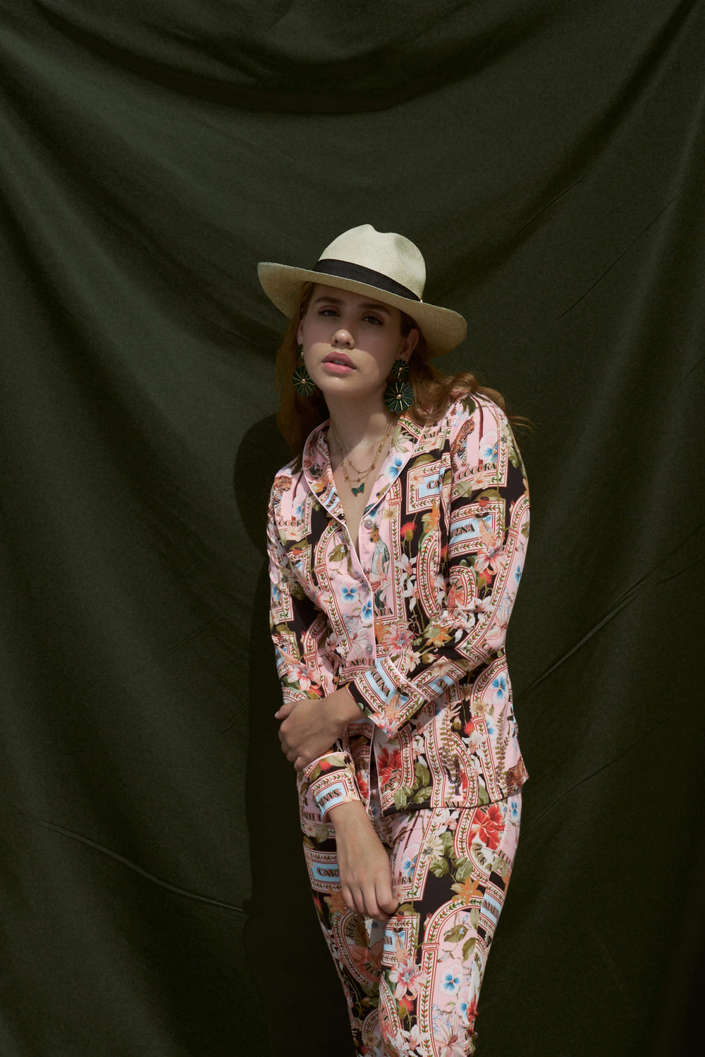 Green Butterfly Necklace Flor Amazona Colombia