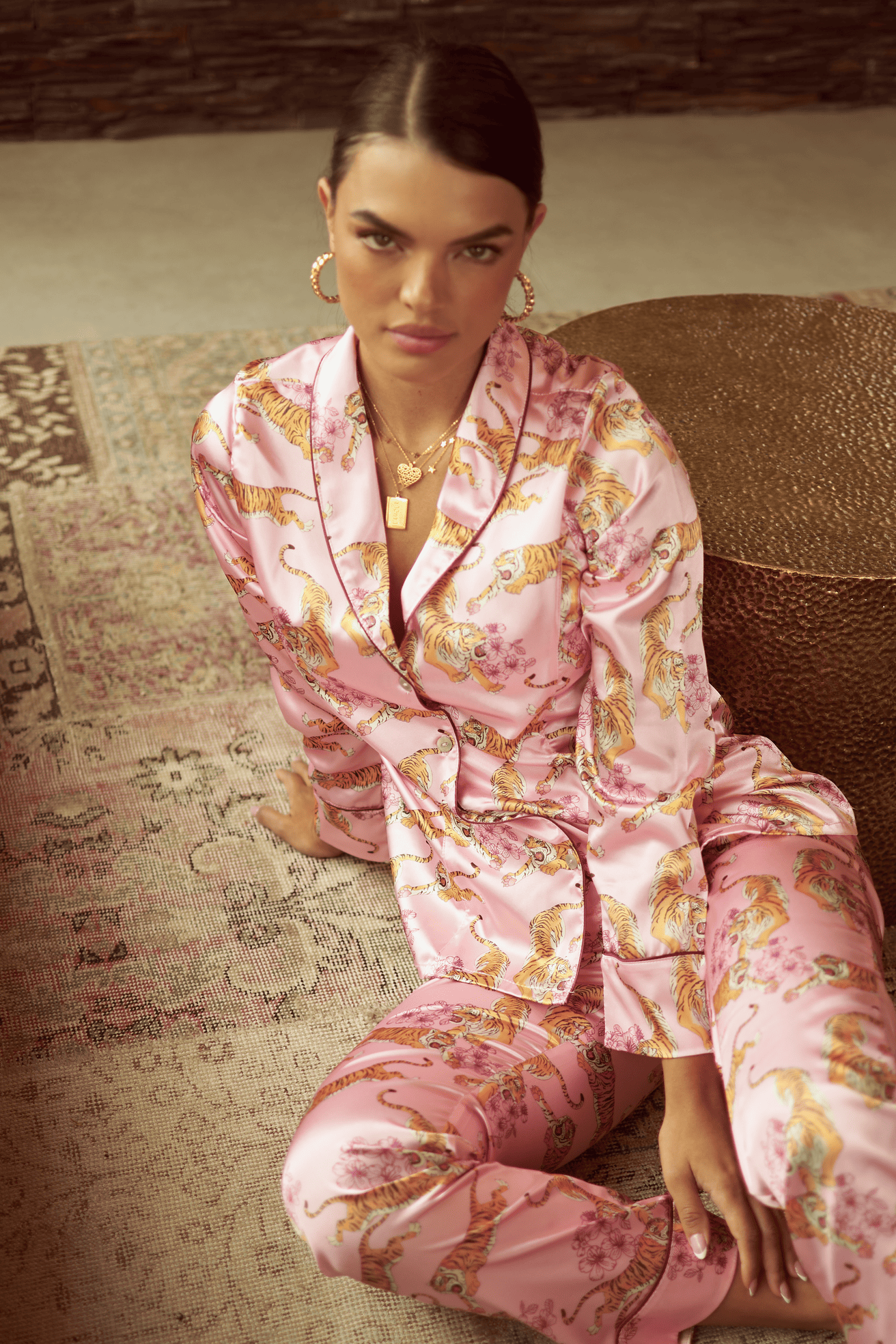 Pj Pants Pink Tigers Flor Amazona Colombia