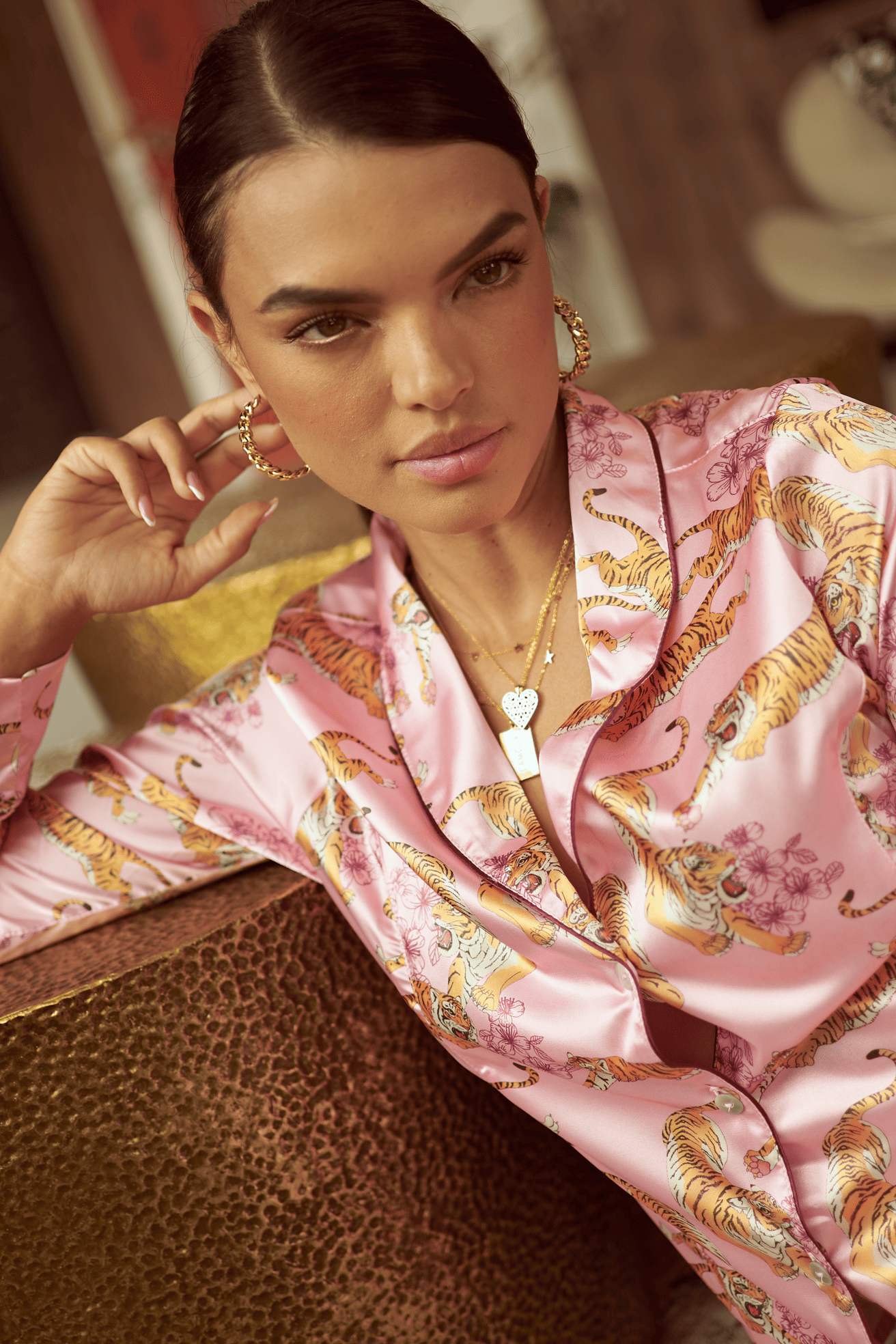 Pj Pants Pink Tigers Flor Amazona Colombia