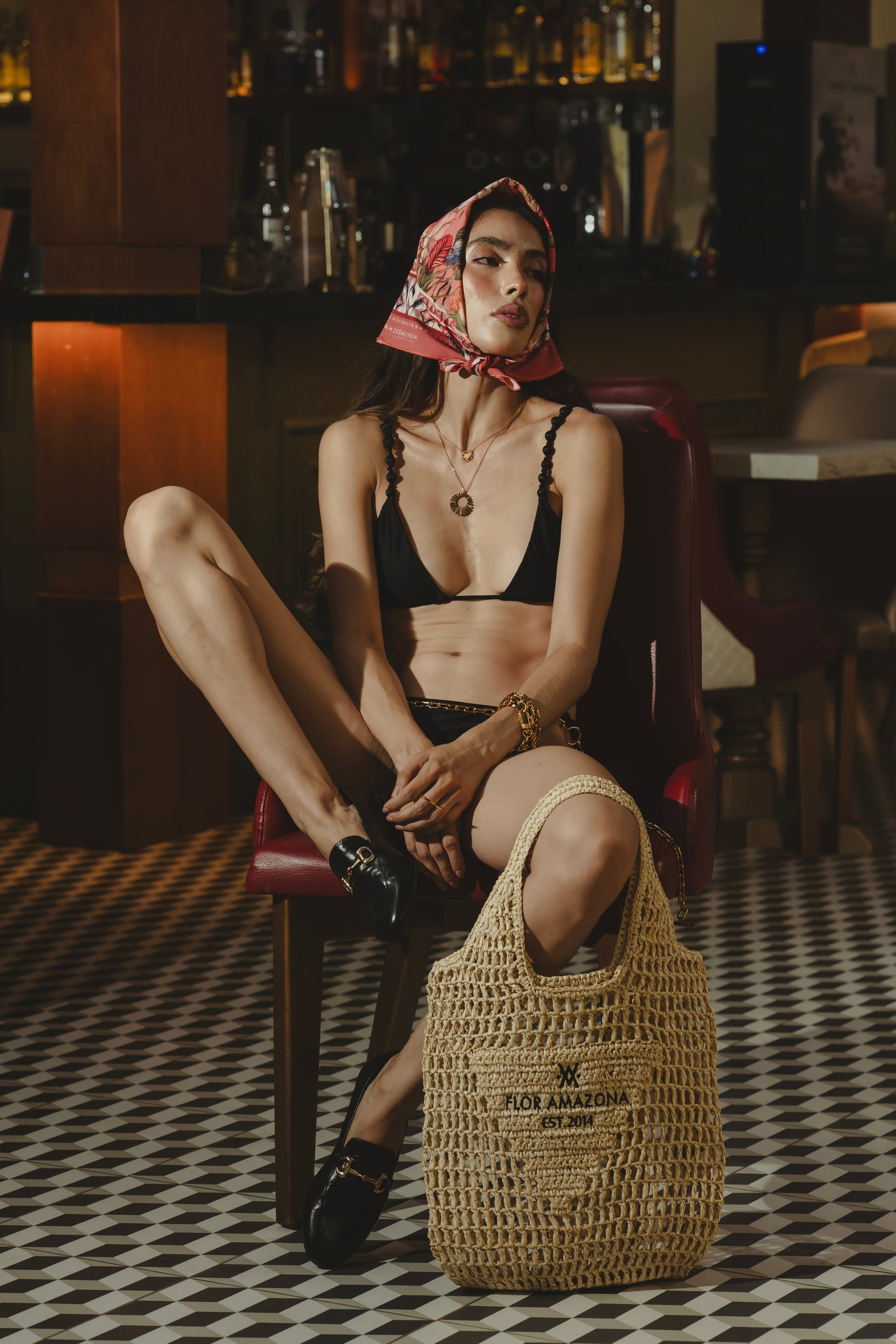 SUMMER BAG BROWN Flor Amazona Colombia