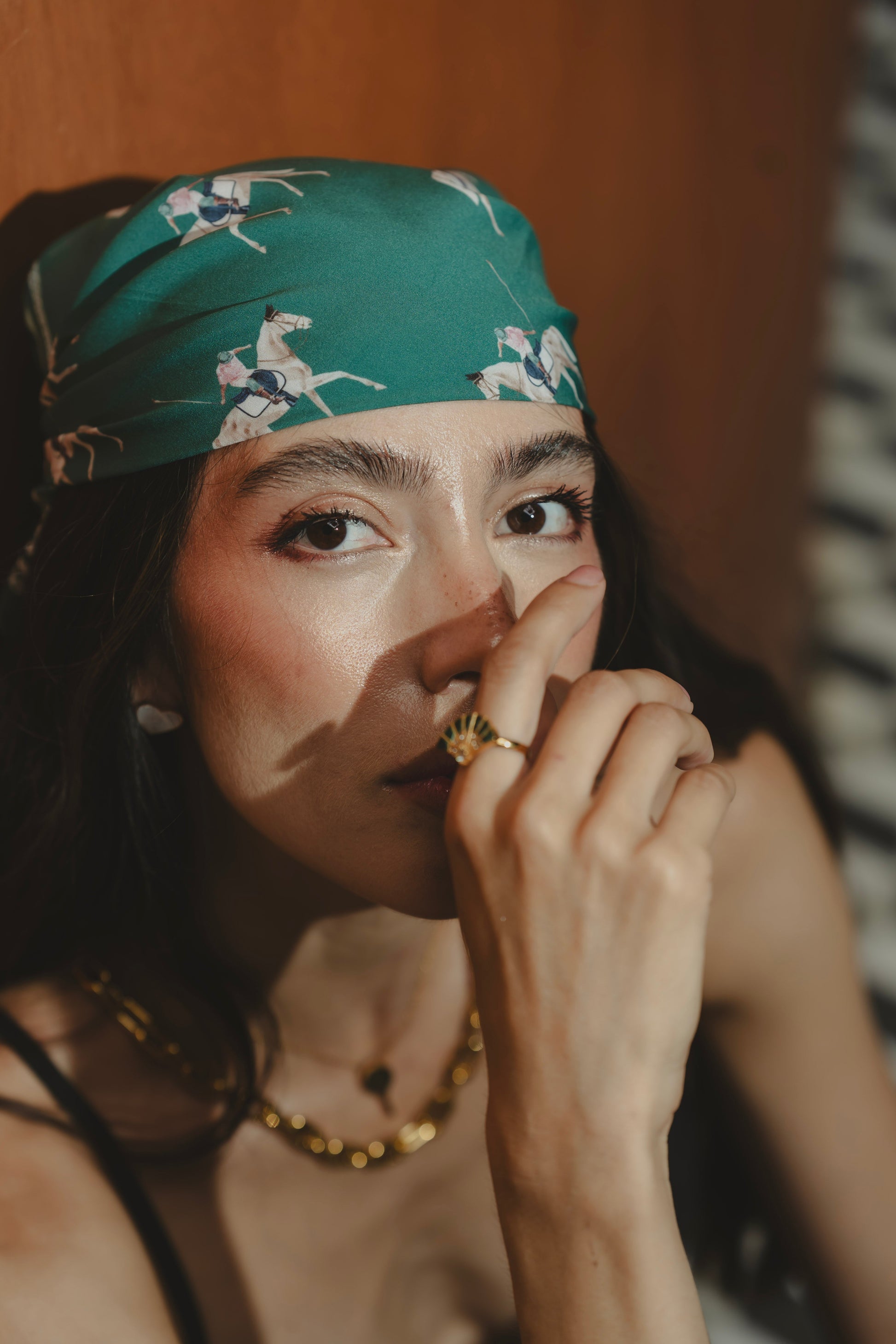 GREEN POLO SCARF Flor Amazona Colombia