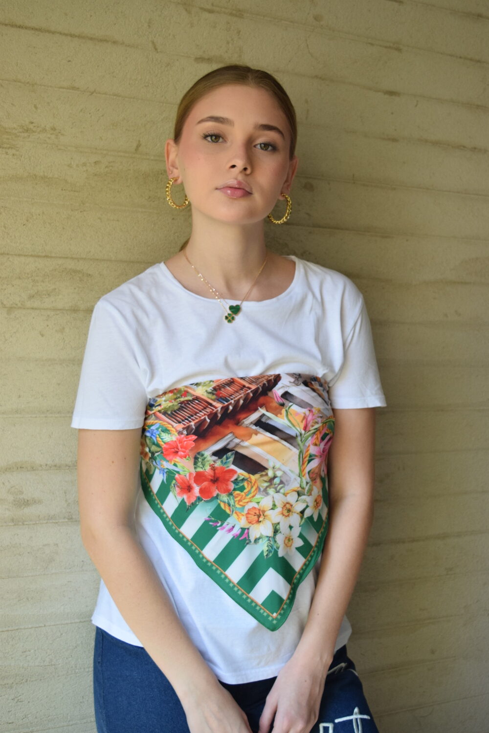 Cartagena Verde Scarf Flor Amazona Colombia