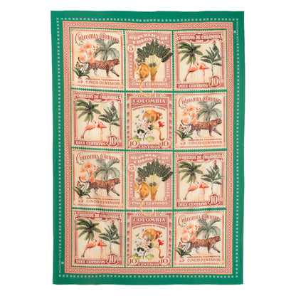 Green Stamps Beach Wrap Flor Amazona Colombia