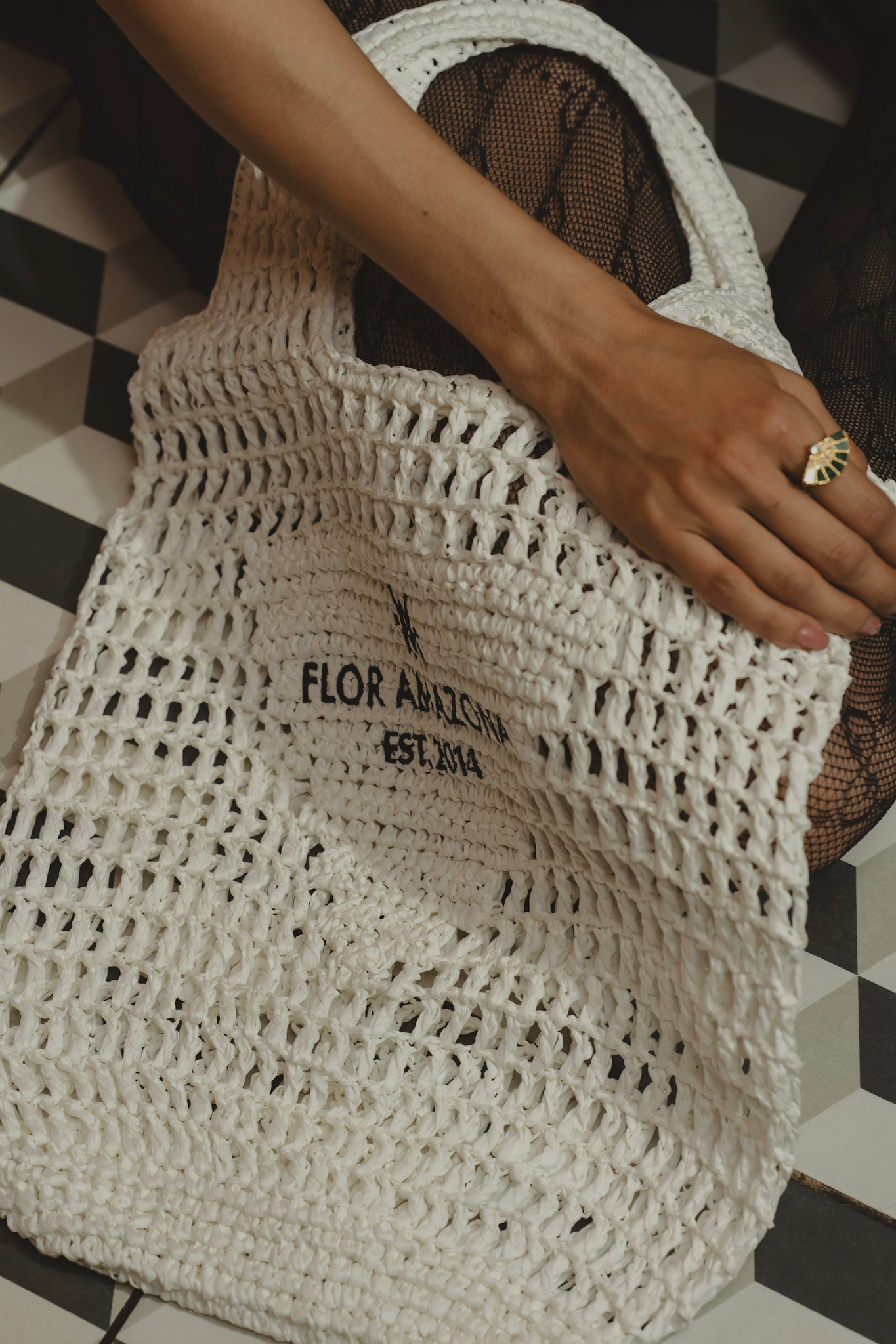 SUMMER BAG WHITE Flor Amazona Colombia