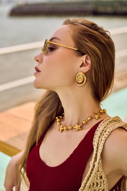 ESPIRAL EARRINGS Flor Amazona Colombia