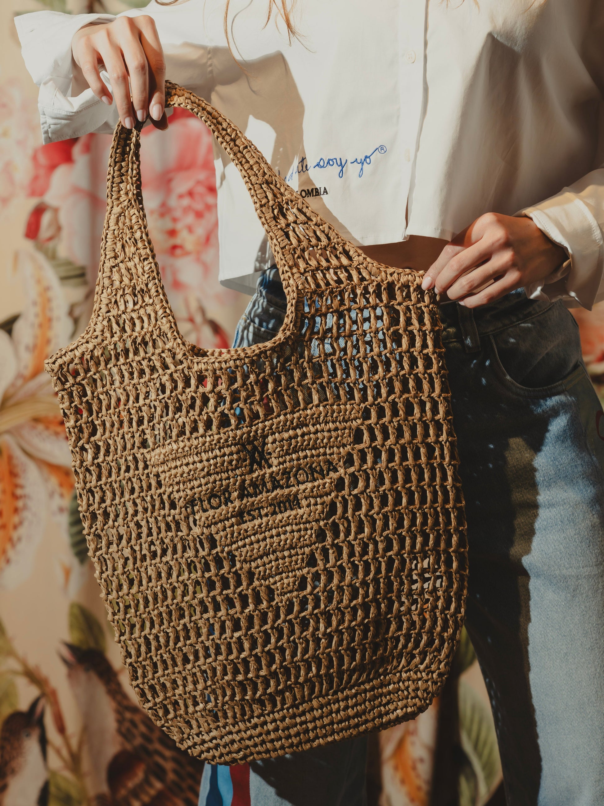 SUMMER BAG BROWN Flor Amazona Colombia